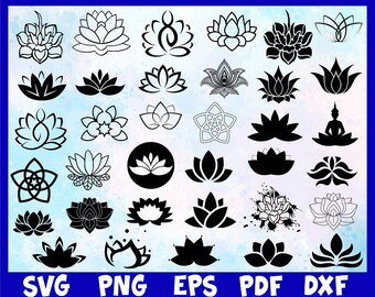 Download Lotus Mandala Svg Etsy