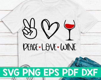 Free Free 119 Peace Love And Wine Svg SVG PNG EPS DXF File