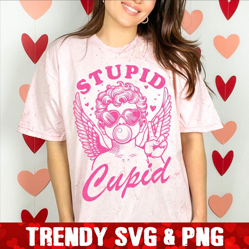 Snarky Cupid SVG-bundel, Retro Sarcastic Vday SVG, Trendy Funny Cupid SVG, Sassy Cupid Valentijnsdag SVG, Adult Humor Vday SVG afbeelding 9