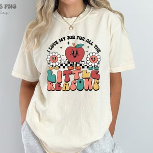 Ich liebe meinen Job für all die kleinen Gründe SVG, Lehrer-Zitat-Svg-Design, Back to School-Svg-Dateien, Pre-K-Lehrer-Shirt-Svg-Dateien