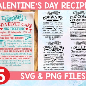 Valentine's Day Recipes svg,Bundle Recipe svg,Farmhouse Kitchen svg,Bundle Recipe cut file,Red Vevlet Cake svg,Tea Towel svg