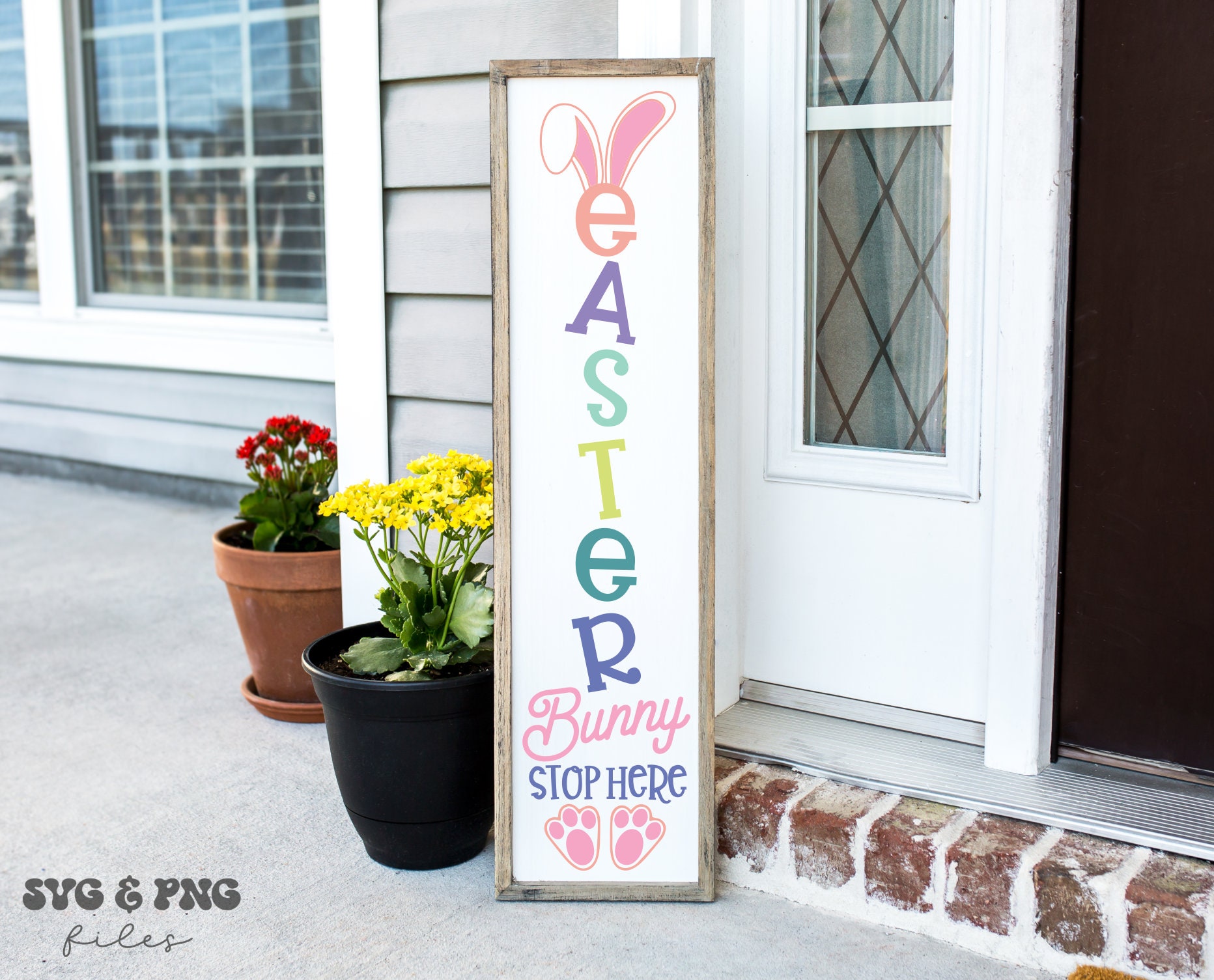 Easter Porch Sign SVG Bundle Svg, Spring Front Door Signs Svg, Vertical ...