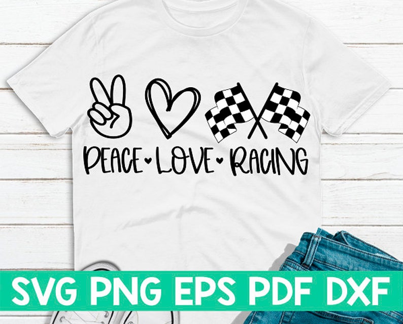 Download Peace Love Racing svgPeace Love cut filePeace Love | Etsy