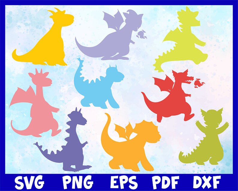 Download Baby Dragons Svgbaby Dragon Svgdragon Clipartdragon Etsy