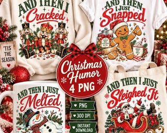 Christmas Humor PNG, Funny Santa PNG, Gingerbread Christmas, Nutcracker PNG
