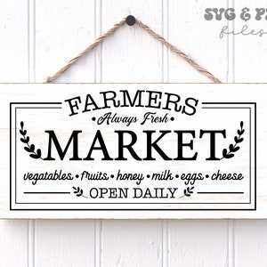 Farmers Market svg, Farmhouse Rustic Sign svg, Always Fresh svg