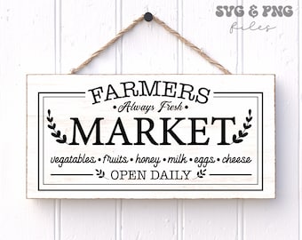 Farmers Market svg, Farmhouse Rustic Sign svg, Always Fresh svg
