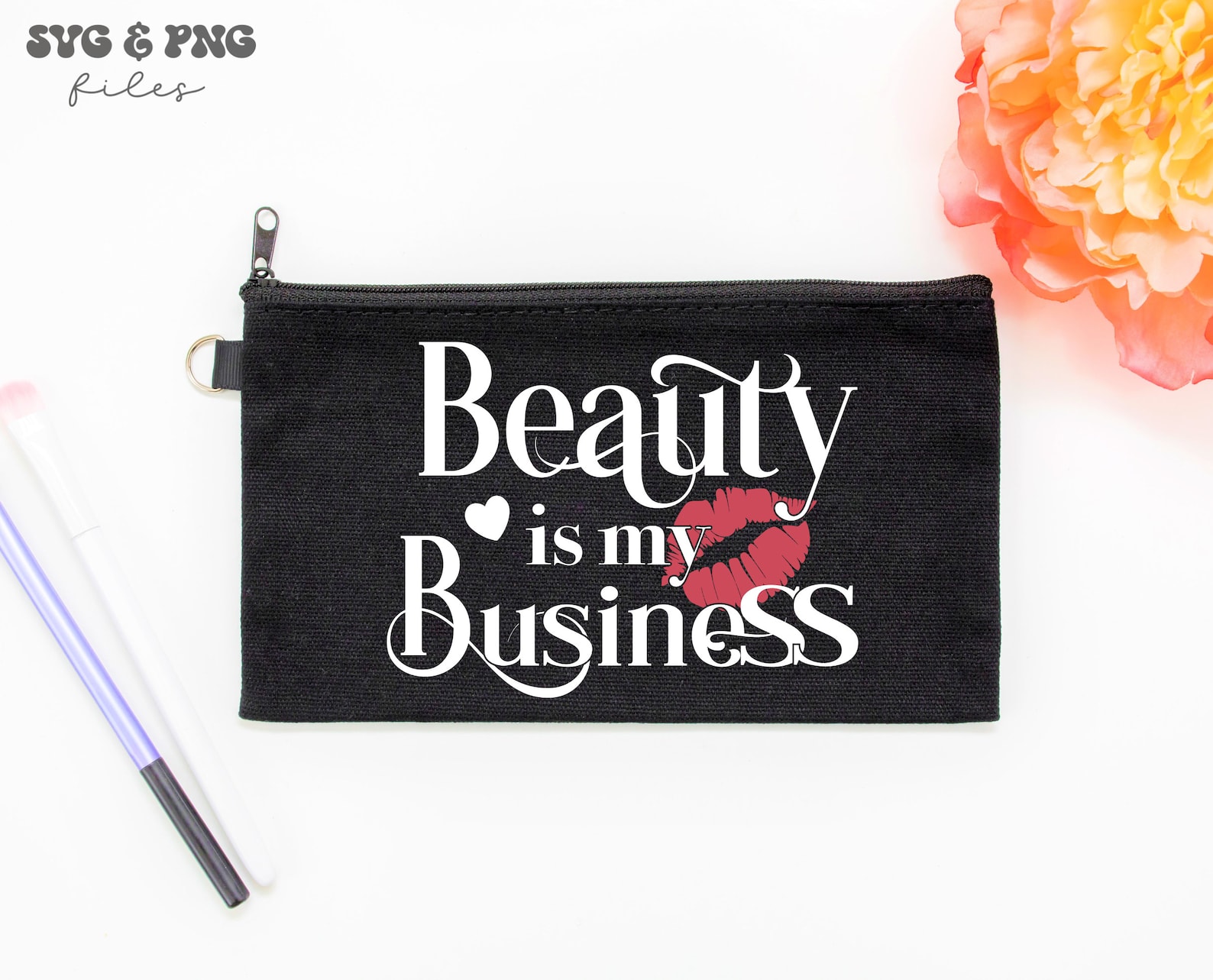 Makeup Bag Svg Bundle Cosmetic Bag Svg Coffee and Makeup Etsy