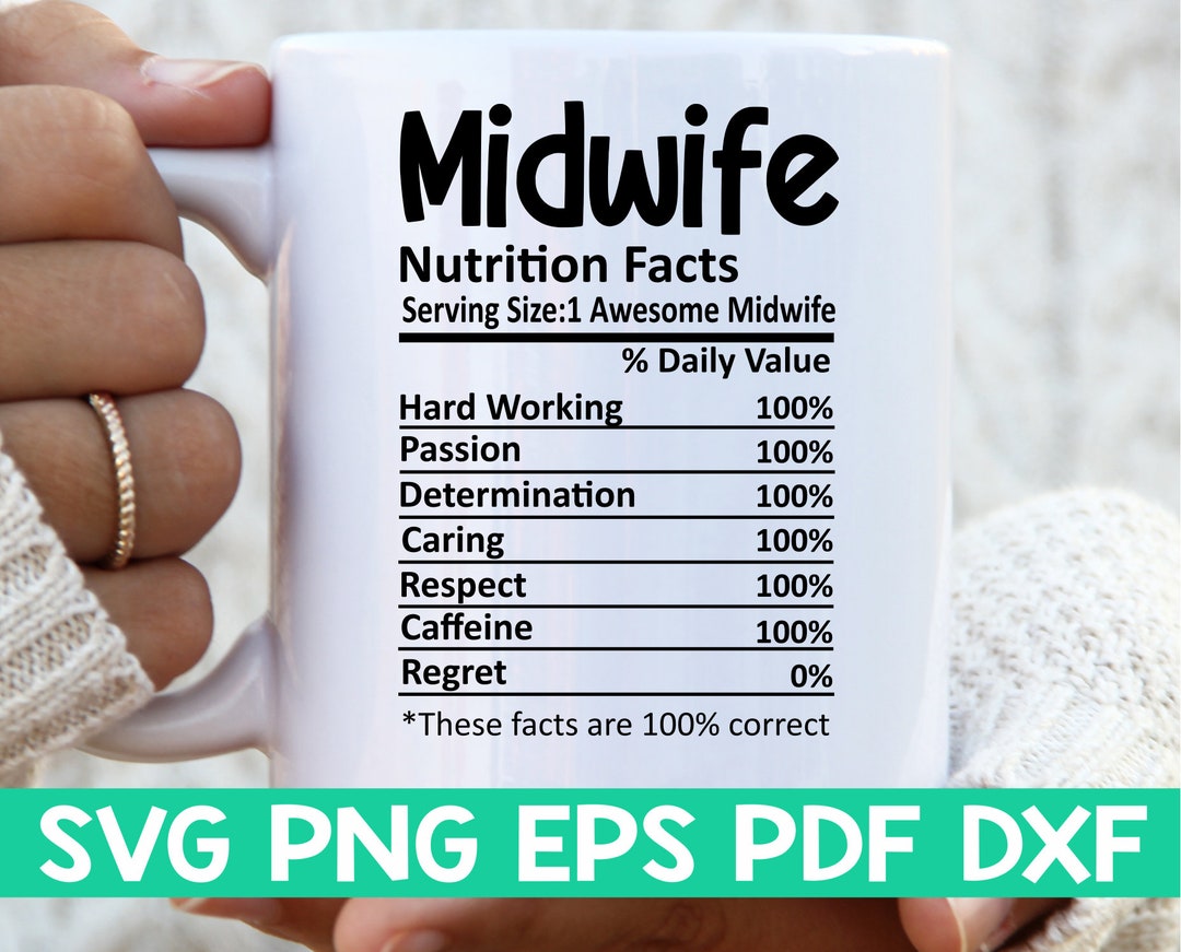 Midwife Nutrition Facts Svg,midwife Nutritional Facts Svg,midwife Shirt ...