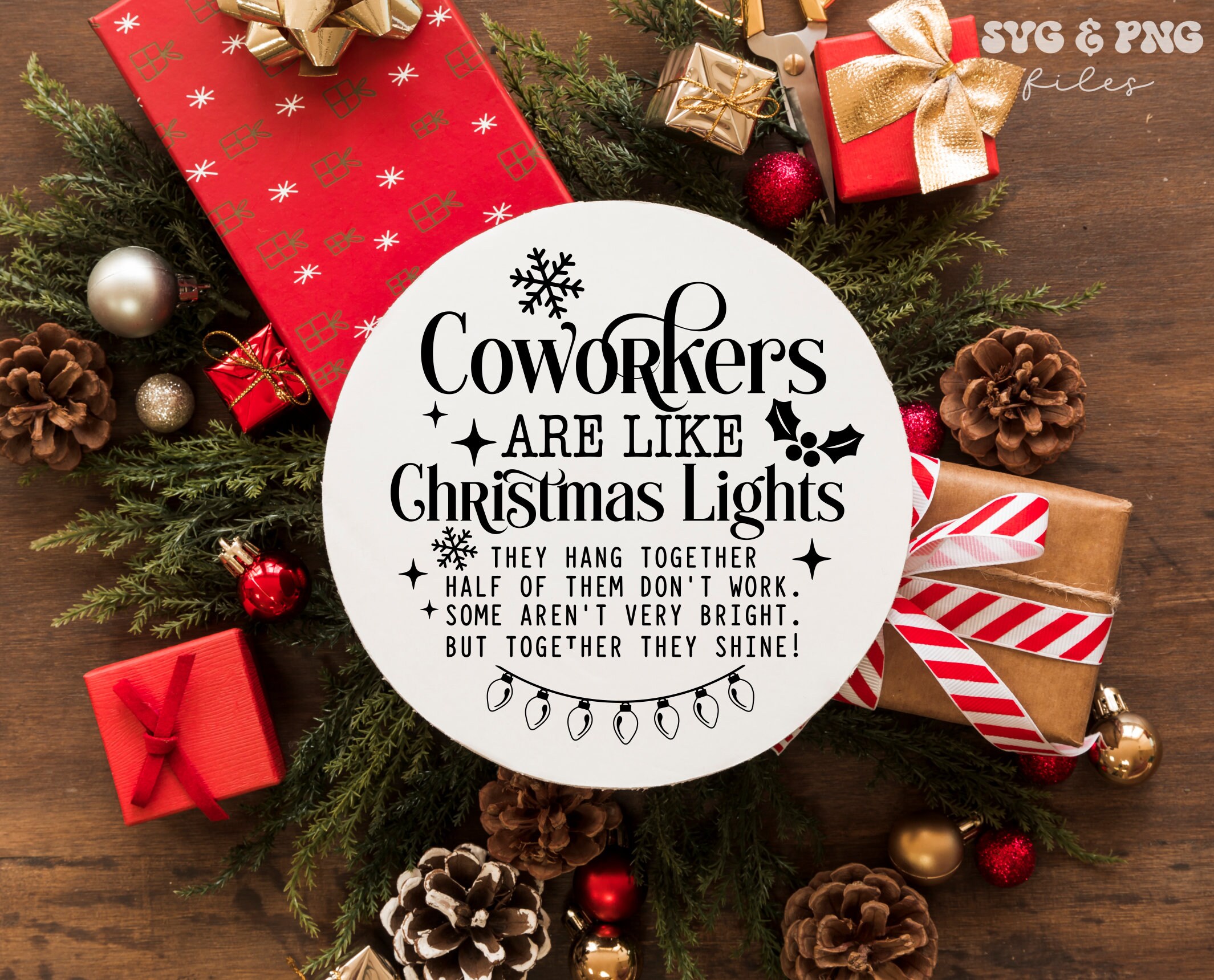 Coworker Christmas Ornaments SVG Bundle, Funny Coworker Gift Svg ...