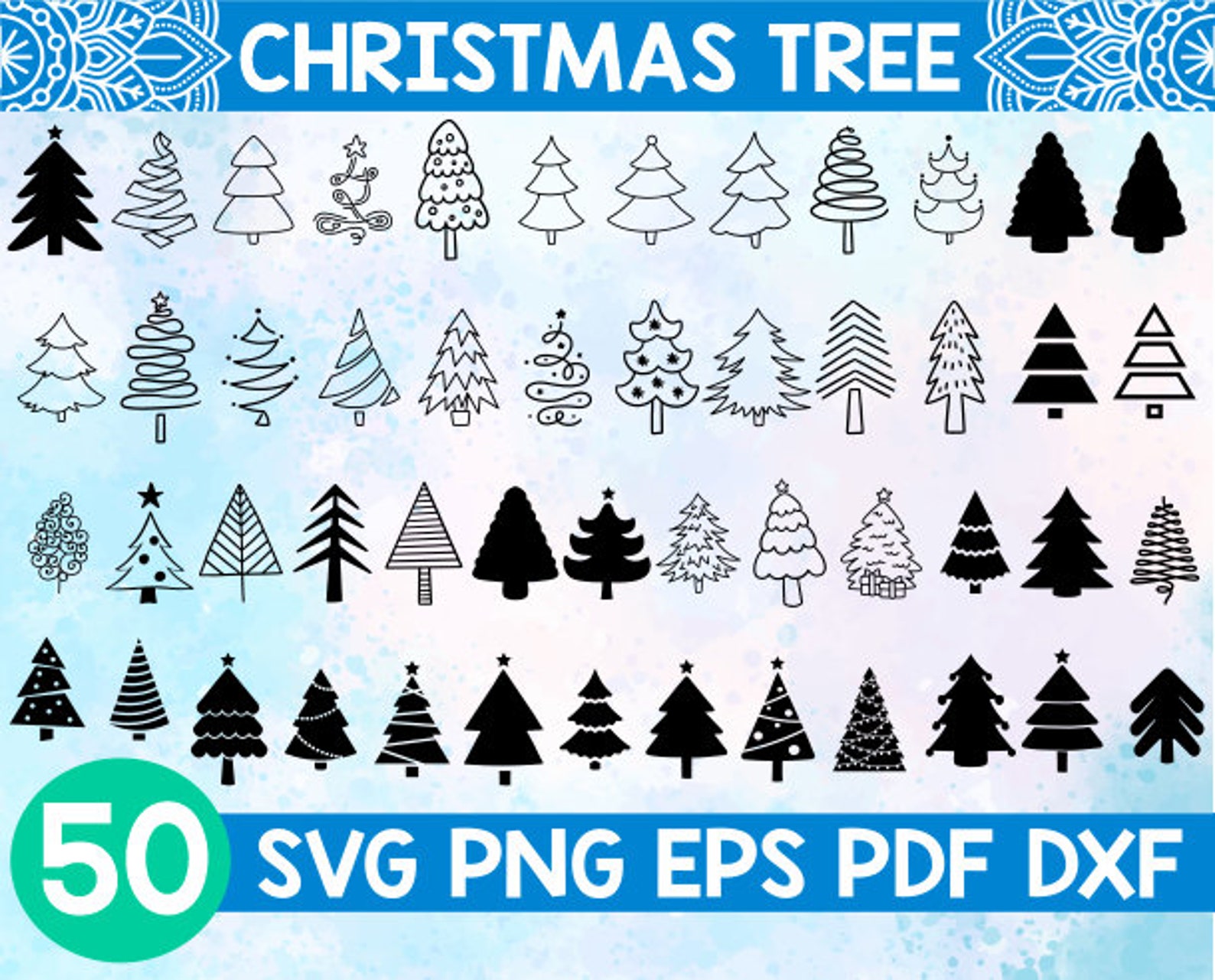 Christmas Tree Svgchristmas Tree Svg Files for | Etsy