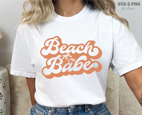 Beach Babe SVG, Beach Babe PNG, Retro Summer svg, Summer Vibes svg, Beach Vibes svg, Beach Shirt svg