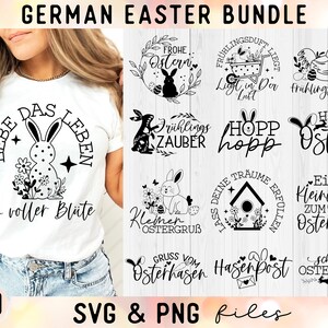 Deutsches Ostern SVG-Bundle, Deutsches Ostern Plotterdatei Schneideplotter, Deutsches Frühlingssvg, Schneidedatei Deutscher Ostern