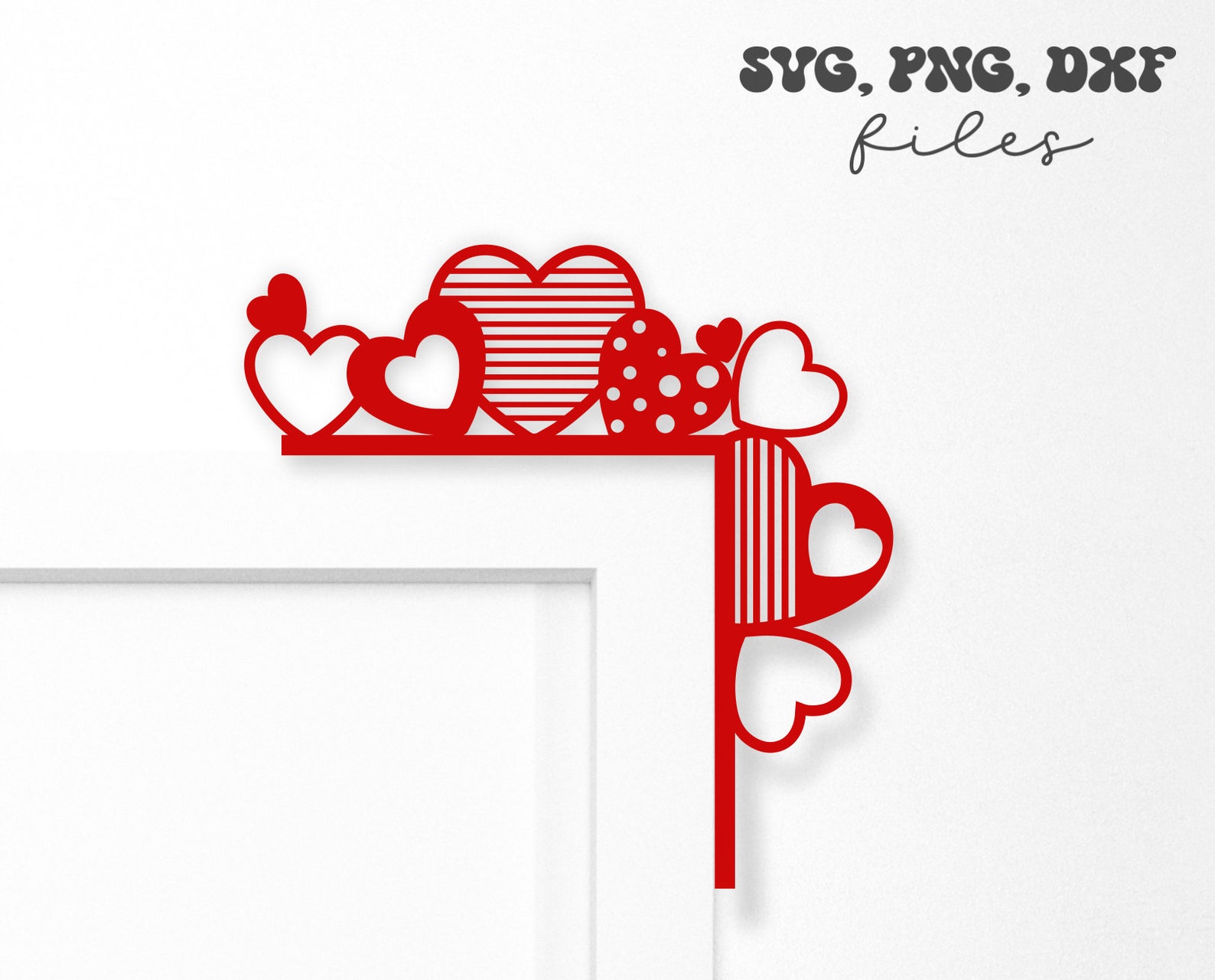 Valentines Door Corners SVG Bundle Valentine's Day Svg Etsy
