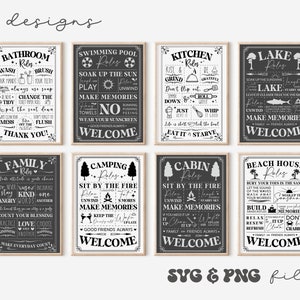 Outdoor regels svg bundel, rustieke teken bundel svg, boerderij tekenen svg, badkamer regels svg, Beach House regels svg