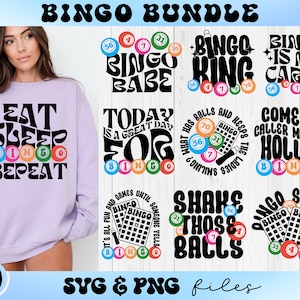 Bingo SVG Bundle, Bingo Player svg, Bingo Is My Cardio svg, Crazy Bingo Lady svg, Lucky Bingo Shirt svg