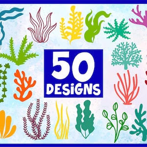 Coral svg,Sealweed svg,Under the sea svg,Under the sea Pflanzen svg,Sea life svg,Ocean life svg,Sea weed cut file,Coral Template svg