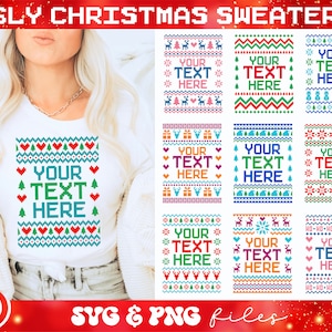 Ugly Christmas Sweater svg Bundle, Funny Christmas Sweater svg, Trendy Christmas Shirt svg, Sarcastic Christmas Sweater svg
