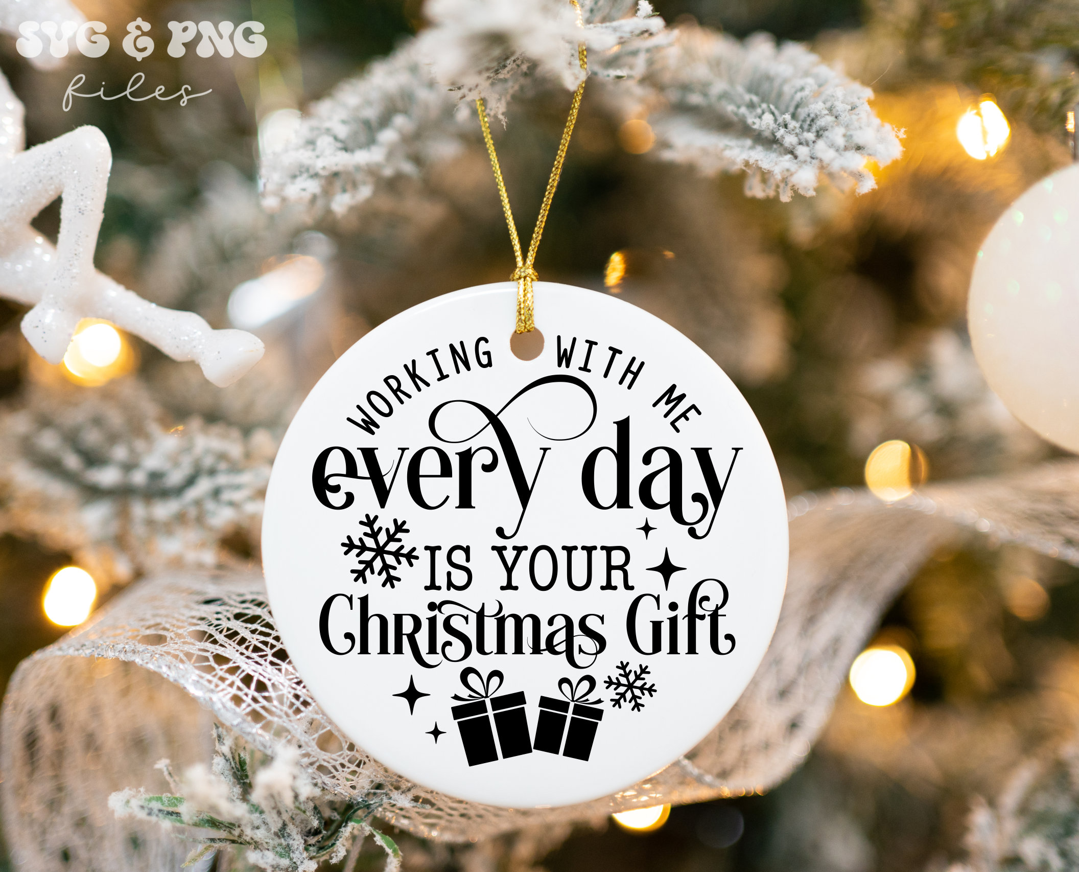 Coworker Christmas Ornaments SVG Bundle, Funny Coworker Gift Svg ...
