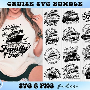 Kreuzfahrt SVG Bundle, Kreuzfahrtschiff svg, Cruise Squad 2023 svg, Familienurlaub svg, On Cruise Control svg, Cruising 2023 svg