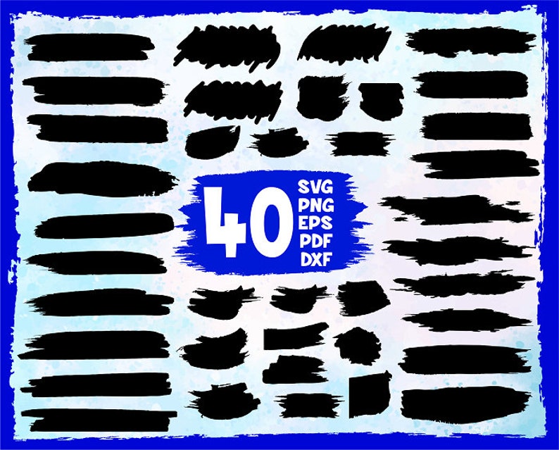 Paint Brushes Svgbrush Mark Svgpaint Spill Svgpaint Line Etsy UK