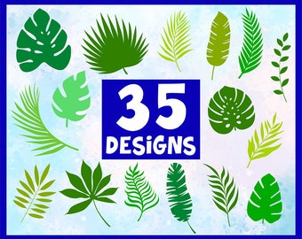 Tropische Blätter svg, tropisches Blatt svg, Dschungel Blätter svg, Dschungel Blätter svg, tropische Blätter svg Bündel, Monstera Blatt svg, Blatt Silhouette svg