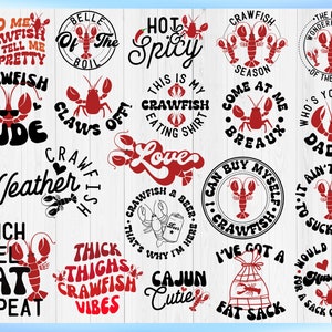 Crawfish SVG Bundle, Crawfish Boil svg, Crawfish Shirt svg, Belle Of The Boil svg, Crawfish Season svg image 2