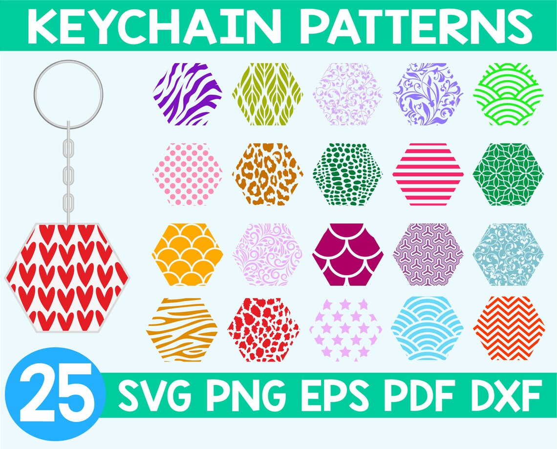 Download Keychain hexagon patterns svgHexagon pattern svgHexagon | Etsy