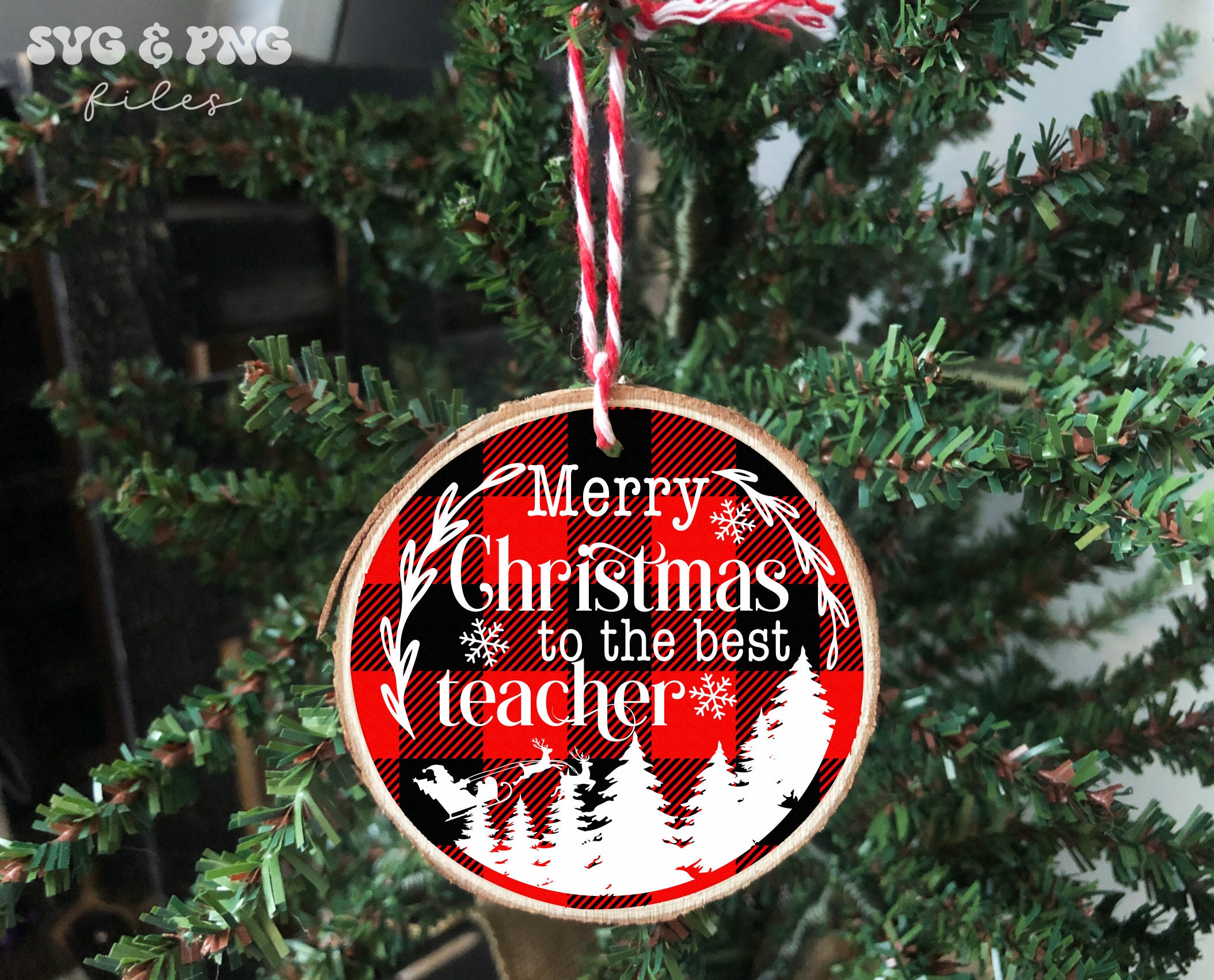 Teacher Christmas Ornament SVG Bundle Gift for Teacher Svg Etsy