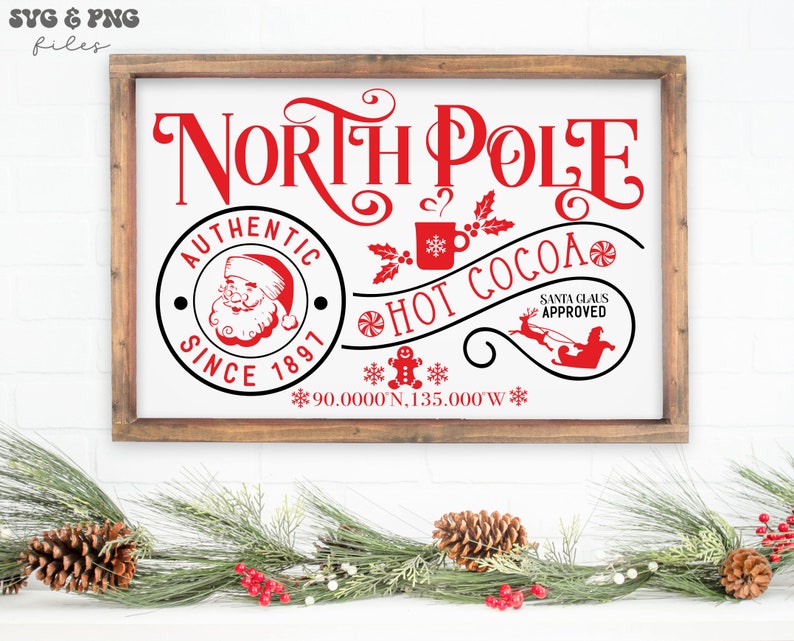 Varm choklad svg-paket, julskylt med varm choklad svg, Hot Cocoa Company svg, gammaldags varm choklad svg, varm choklad serveras här svg bild 7