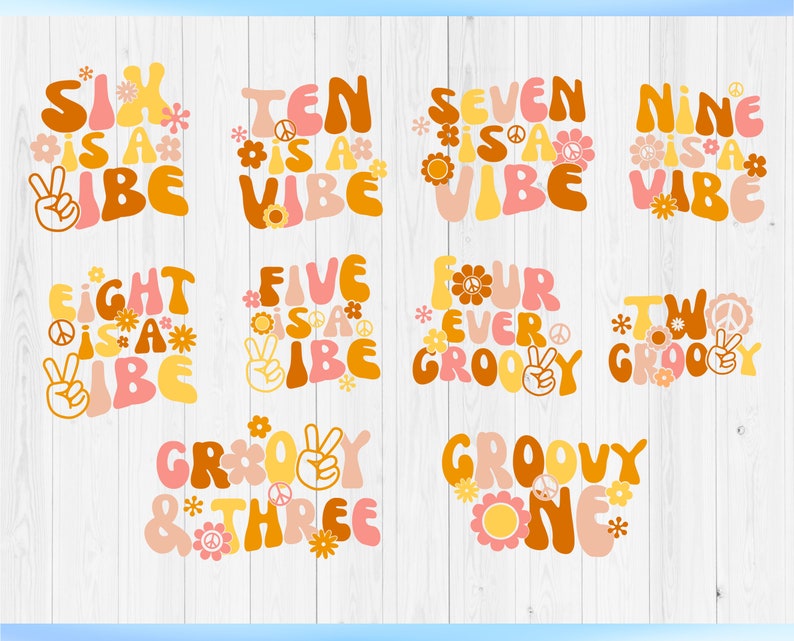 Groovy Family Groovy Family SVG Bundle, Retro Family Svg, Groovy Birthday Svg ...
