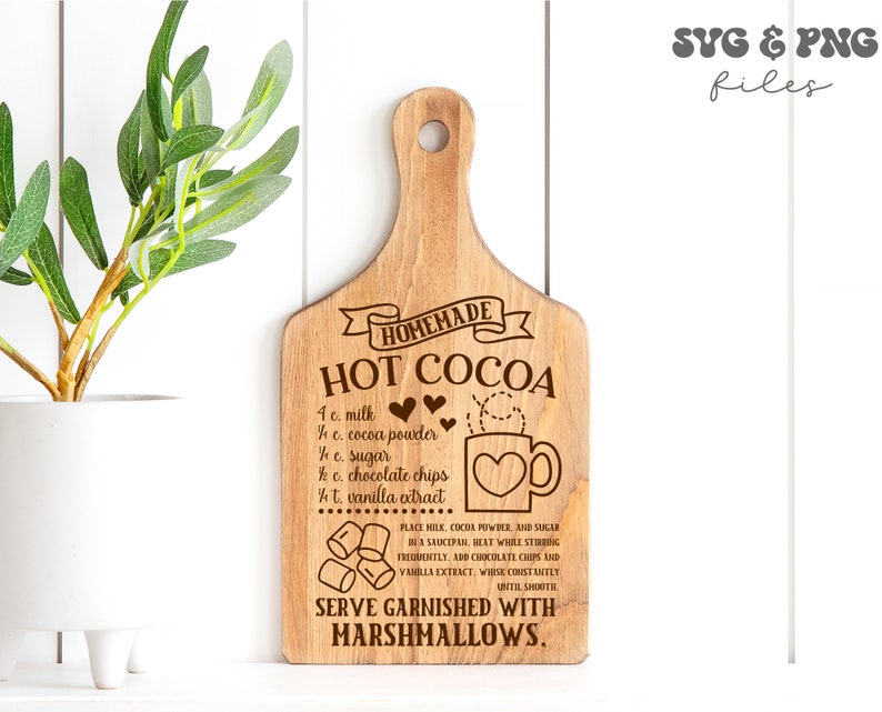 Varm choklad svg-paket, julskylt med varm choklad svg, Hot Cocoa Company svg, gammaldags varm choklad svg, varm choklad serveras här svg bild 6