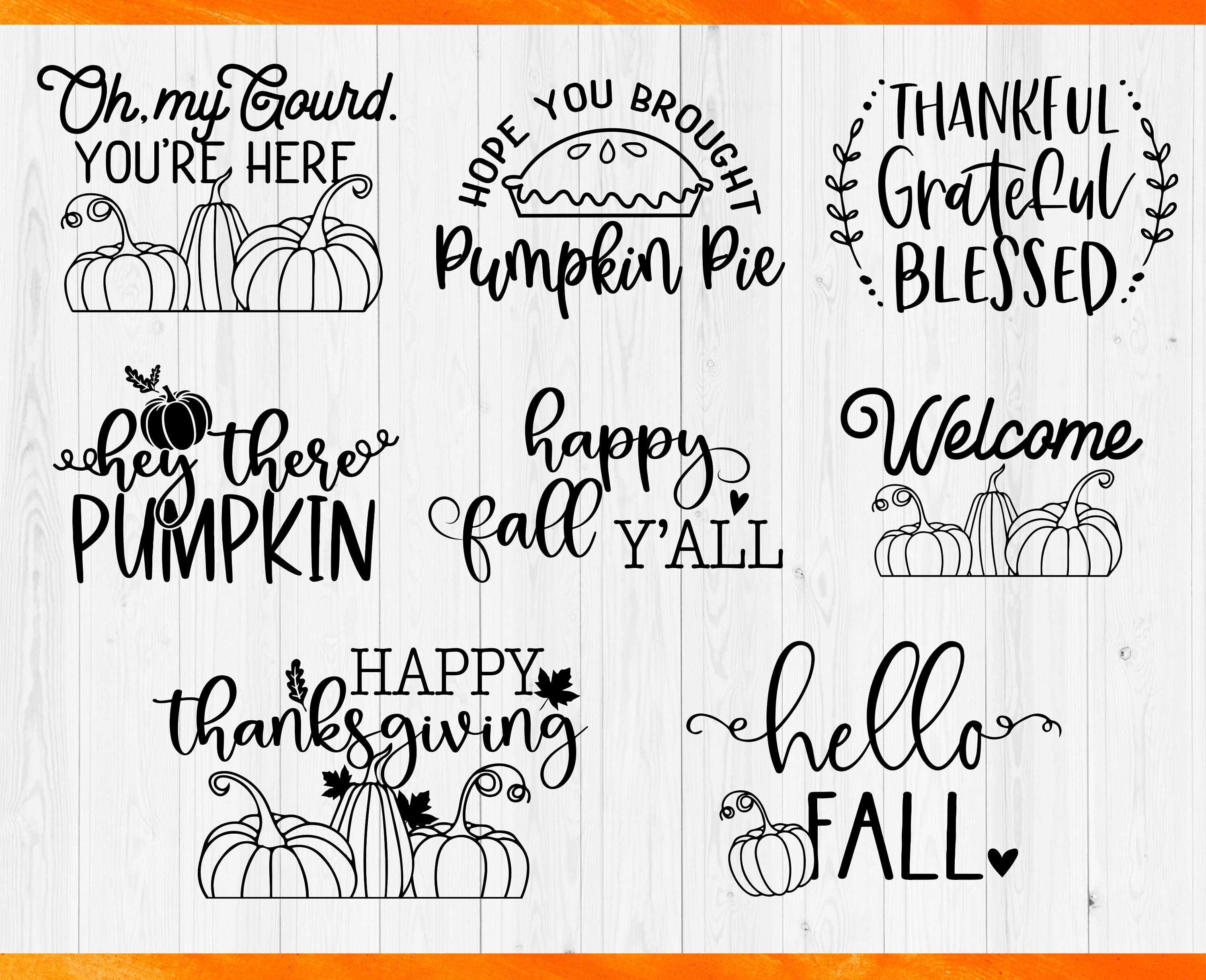 Fall Doormat Svg Bundle Thanksgiving Door Mat Svg Autumn Etsy