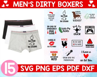 Men&#39;s boxers bundle svg,Boxer brief svg, funny men boxers svg,Dirty underwear svg,Valentine&#39;s day svg,Gift for him svg