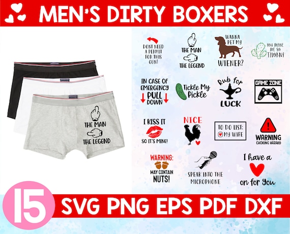 Men's boxers bundle svg,Boxer brief svg, funny men boxers svg,Dirty  underwear svg,Valentine's day svg,Gift for him svg