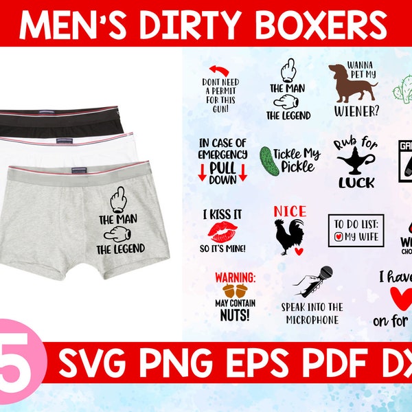 Men's boxers bundle svg,Boxer brief svg, funny men boxers svg,Dirty underwear svg,Valentine's day svg,Gift for him svg