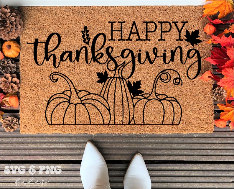 Fall Doormat Svg Bundle Thanksgiving Door Mat Svg Autumn Etsy