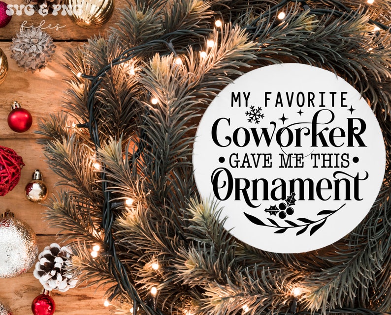 Coworker Christmas Ornaments SVG Bundle, Funny Coworker Gift Svg ...