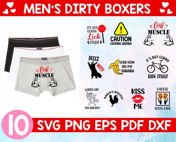 Men's Boxers Bundle Svg,boxer Brief Svg, Funny Men Boxers Svg,dirty  Underwear Svg,valentine's Day Svg,gift for Him Svg 