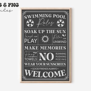 Swimming Pool Rules Svg,pool Rules Svg,rustic Sign Svg,farmhouse Rules ...