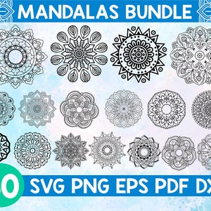 Mandala svg, Mandala's svg, Mandala svg-bestanden voor cricut, Mandala monogram svg, Mandala voor cricut, Flower mandala svg, Mandala cut bestand