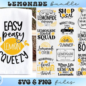 Lemonade SVG Bundle,Lemonade stand svg,Lemonade sign svg,Freshly squeezed svg,When life give you lemons svg,Lemonade cart svg