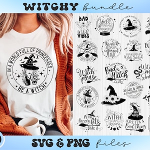 Witchy SVG Bundle,Witchy quotes svg,Witch svg shirt,Magic quote svg,Halloween svg,Support your local Witches svg,Witches Coven svg
