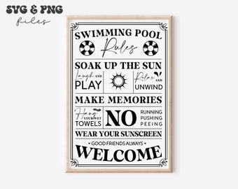 Swimming Pool Rules svg,Pool Rules svg,Rustic Sign svg,Farmhouse rules svg,Swimming Pool Rules png