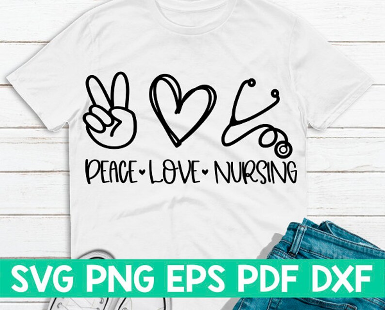 Free Free 148 Peace Love Nurse Svg SVG PNG EPS DXF File