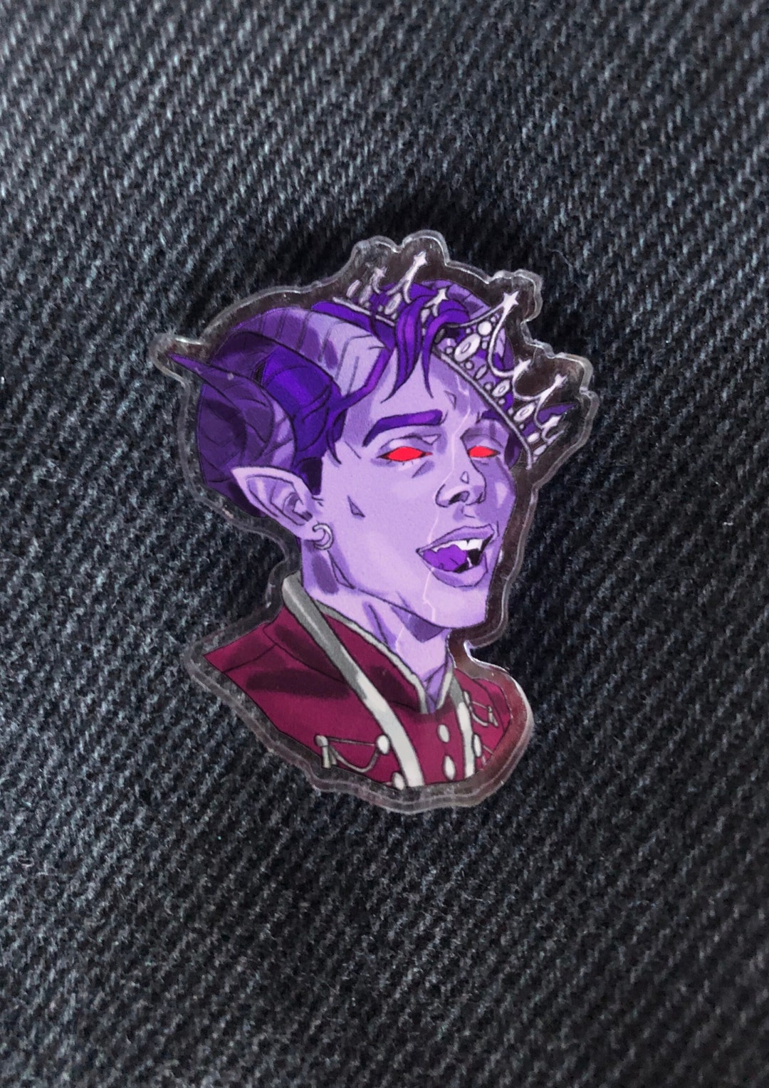 Kingsley Acrylic Pin Etsy