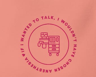 Besticktes "If I Wollte To Talk..." Sweatshirt: Anästhesie Krankenschwester Geschenk