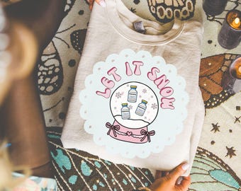 Let It Snow Krankenschwester PNG | Lustige Propofol Weihnachten | CRNA Anästhesie Sublimation | Niedliche Pastell medizinische Clipart | Narkose Geschenk