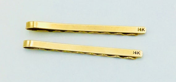 14k Solid Gold Bobby Pins/ Hair Pin Vintage RARE - image 4