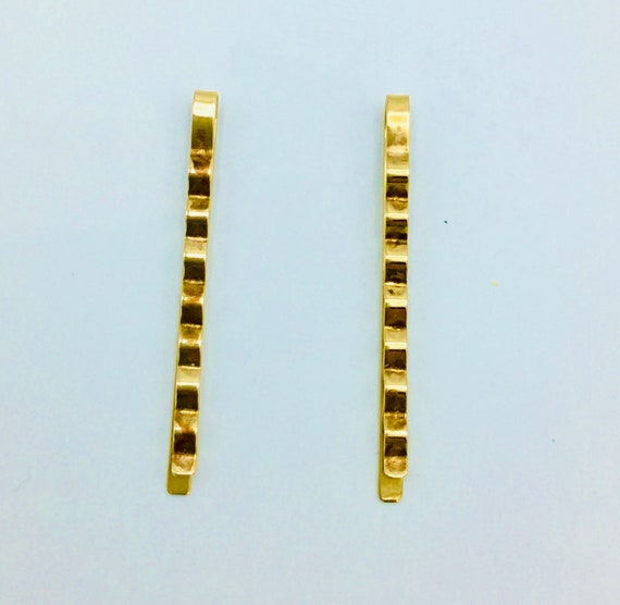 14k Solid Gold Bobby Pins/ Hair Pin Vintage RARE - image 1